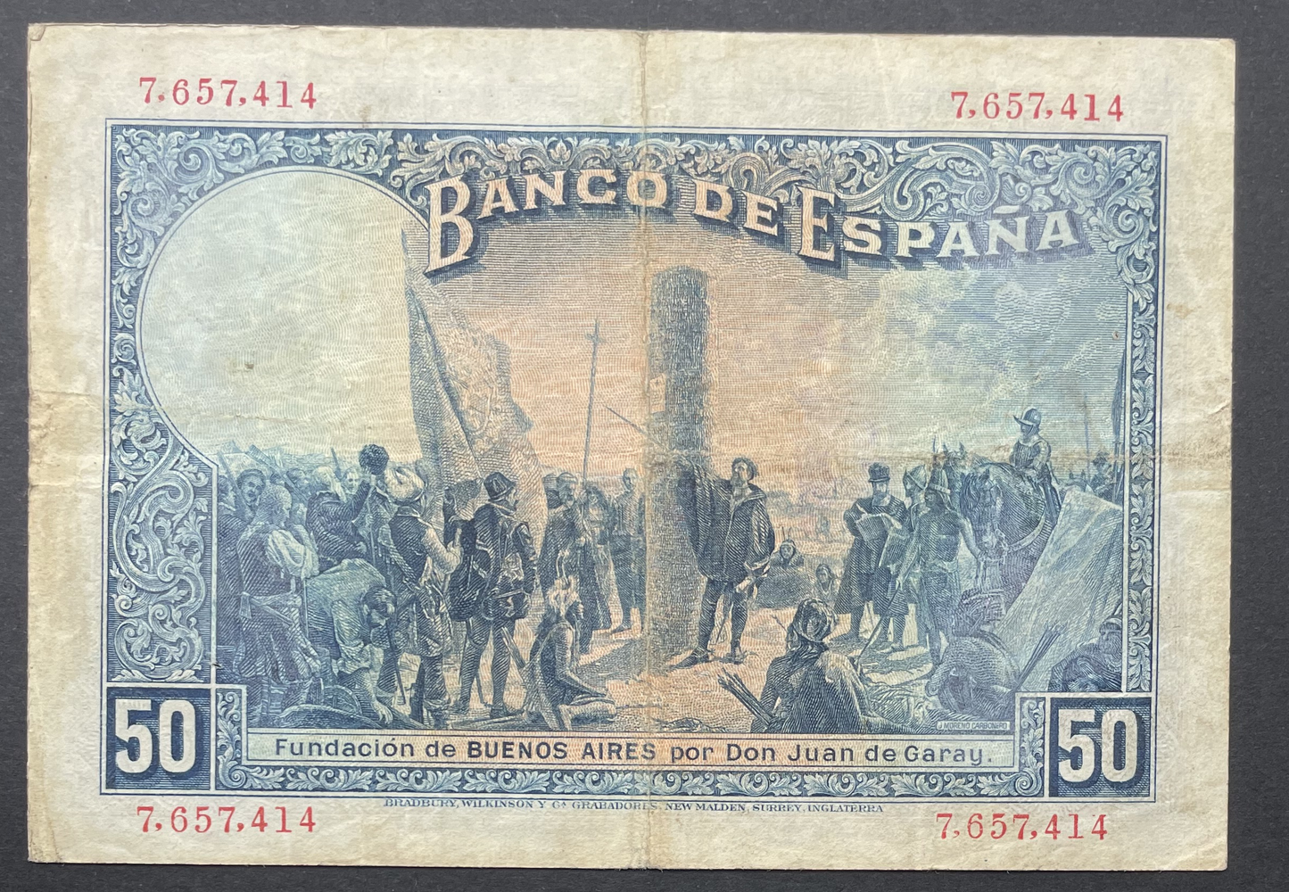 Billete 50 pesetas 17 de mayo 1927