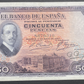 Billete 50 pesetas 17 de mayo 1927