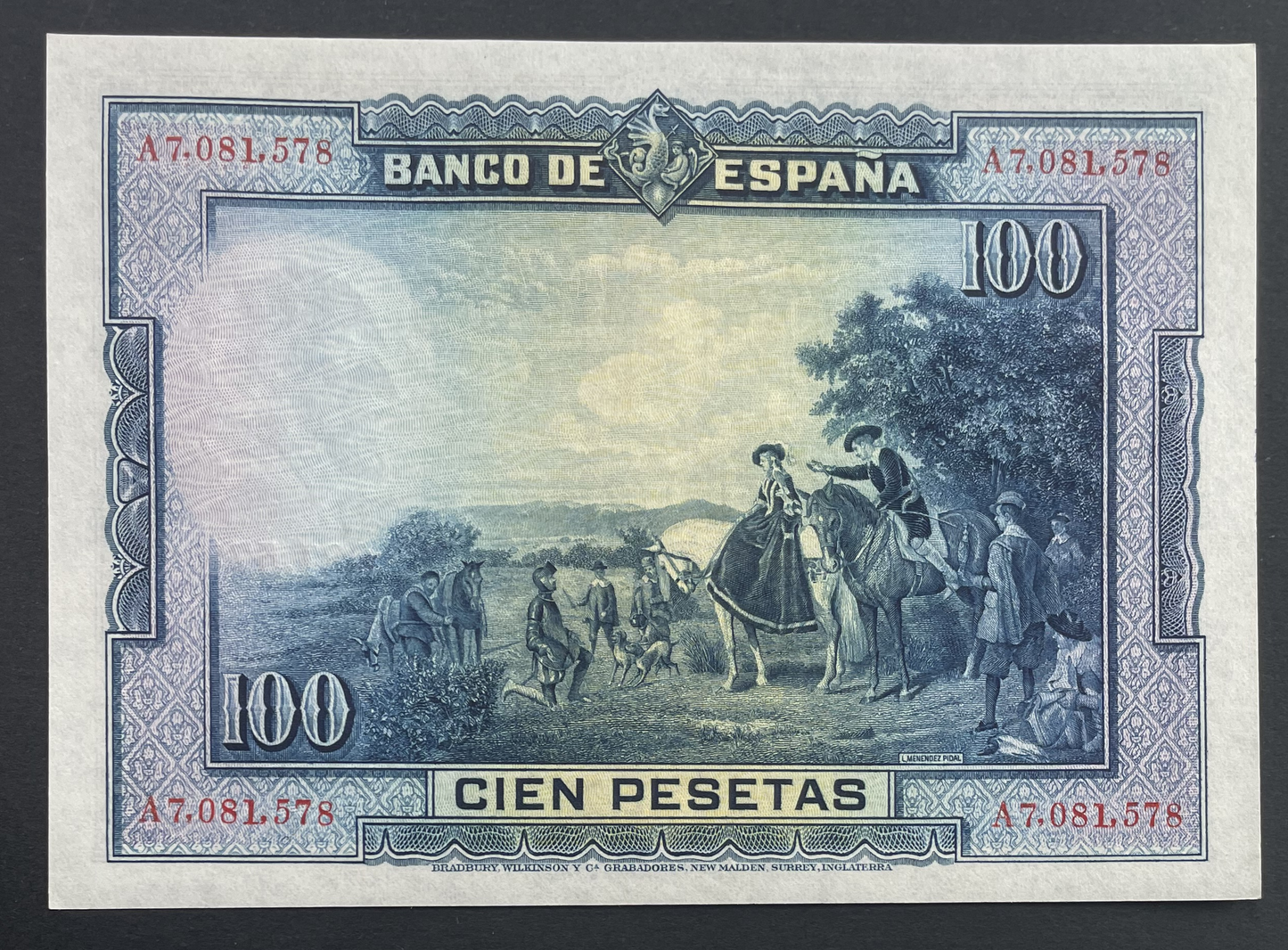 Billete 100 pesetas 15 de agosto 1928