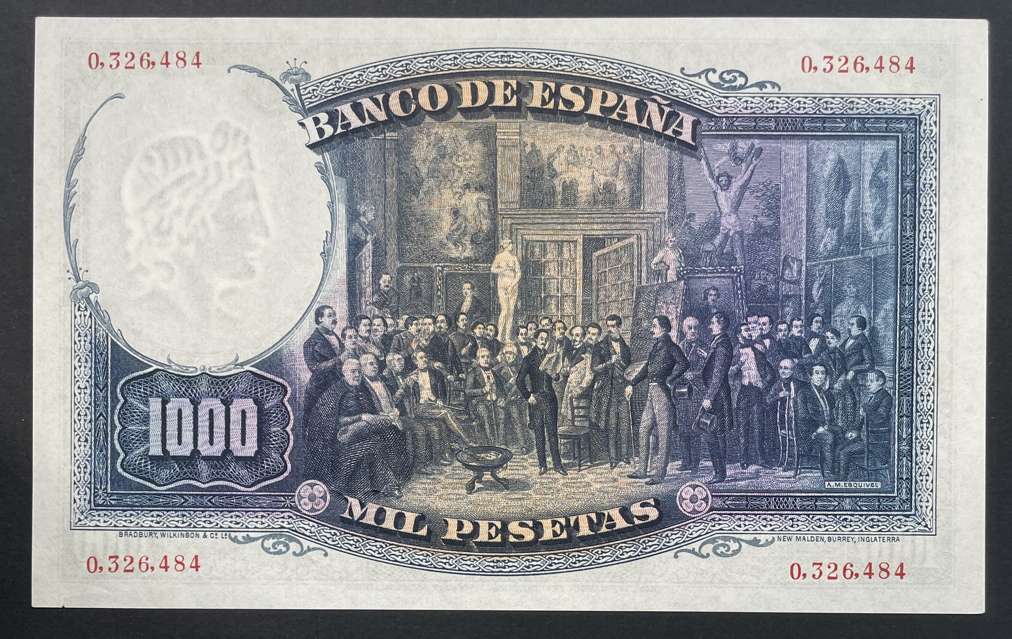 Billete 1000 pesetas 25 de abril 1931