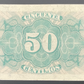 Billete 50 centimos emisión 37