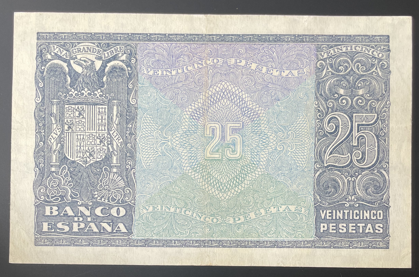 Billete 25 pesetas 9 de enero 1940