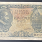 Billete 25 pesetas 9 de enero 1940