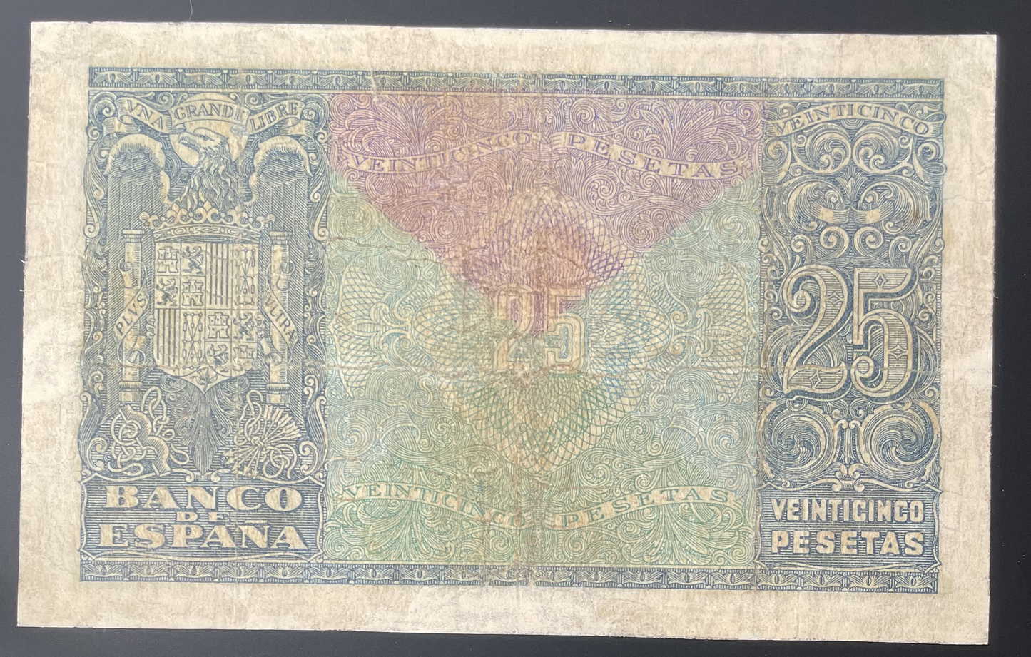 Billete 25 pesetas 9 de enero 1940