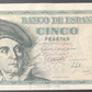 Billete 5 pesetas 15 de marzo 1948