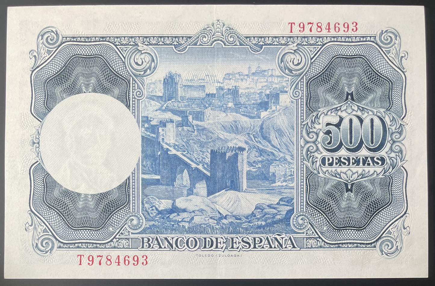 Billete 500 pesetas 22 de julio 1954