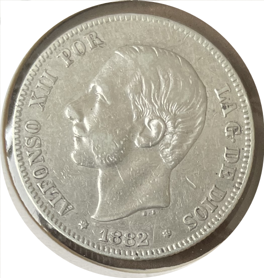 Alfonso XII 2 pesetas 1882