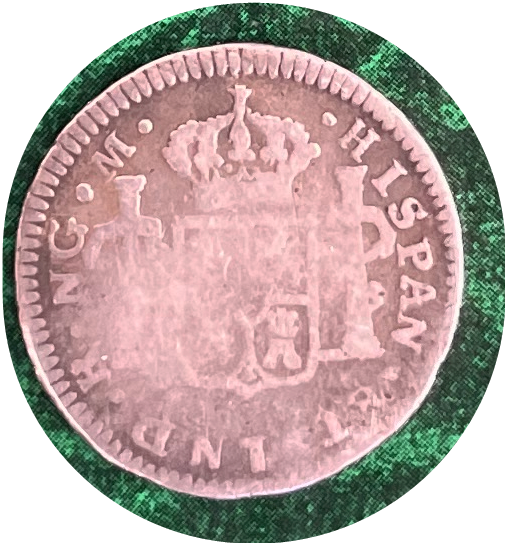 Medio Real Carlos IV Guatemala