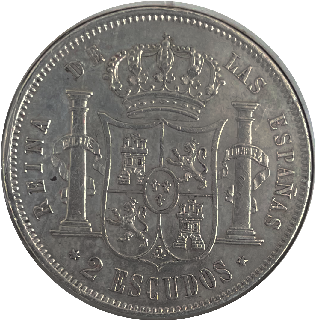 2 Escudos Isabel II Madrid