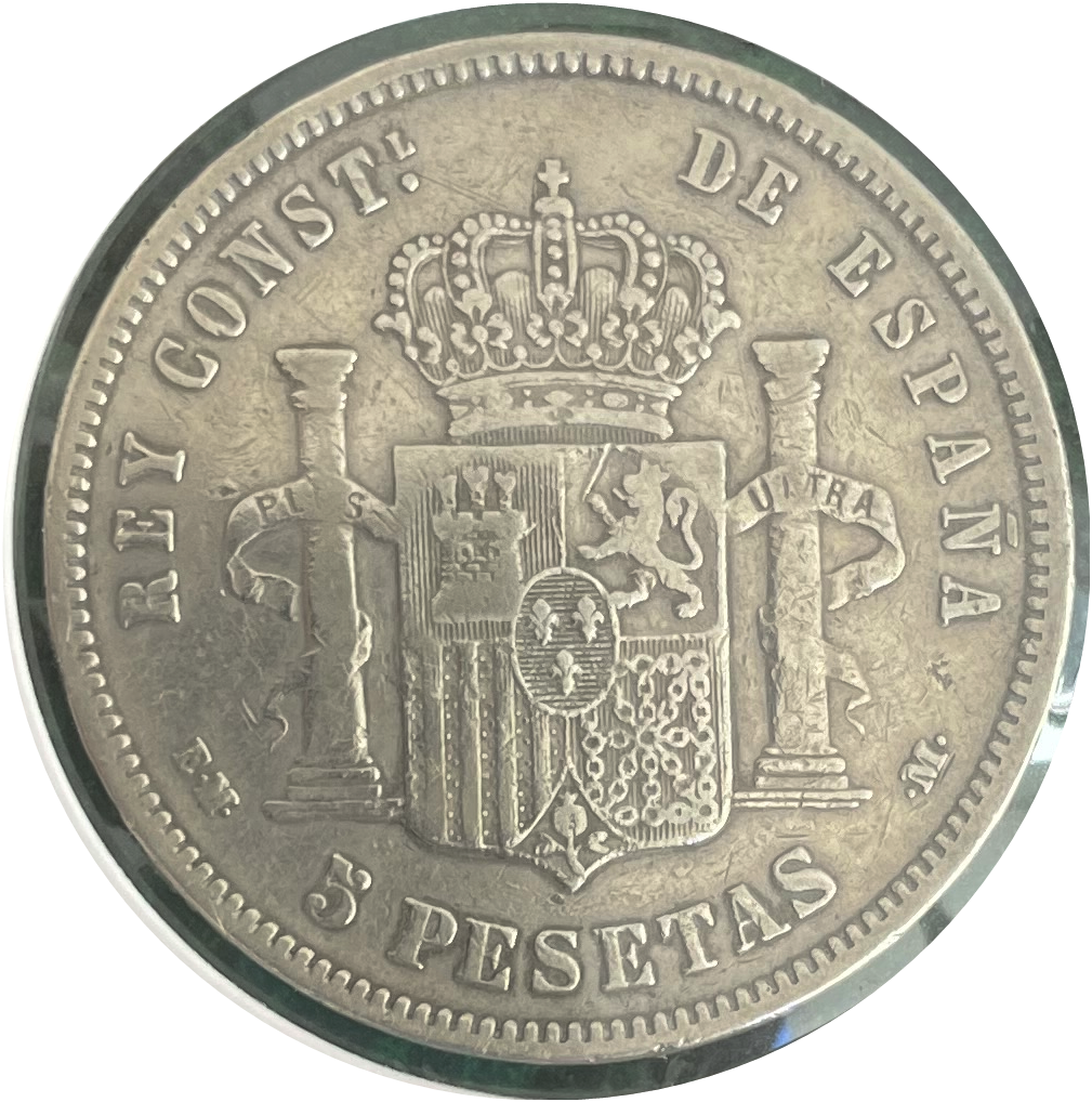 5 Pesetas Alfonso XII