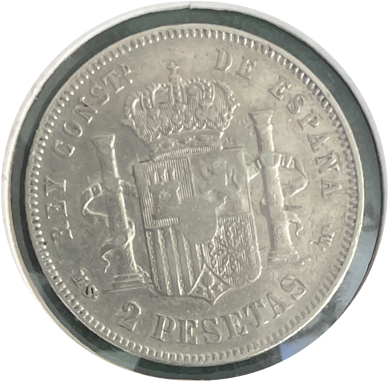 2 Pesetas Alfonso XII