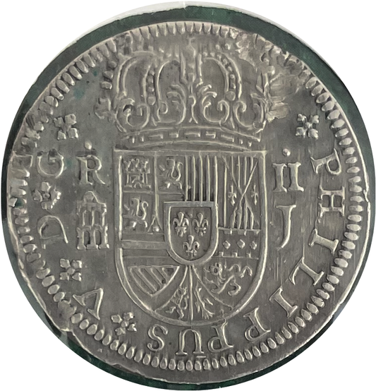 2 Reales Felipe V Segovia