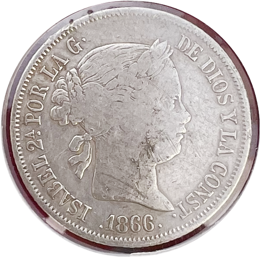 40 Céntimos de escudo Isabel II