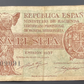 Billete 1 peseta emisión 37 serie C