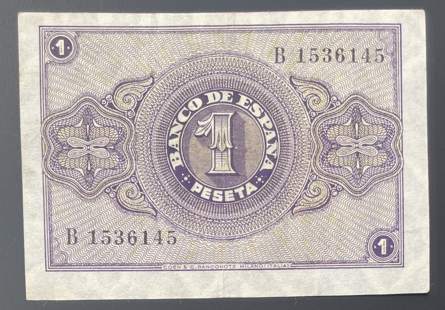 Billete 1 peseta emisión 37